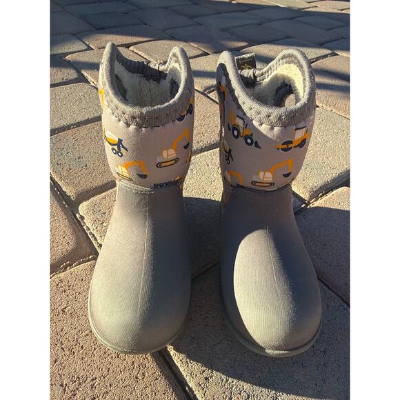 JAN & JUL Waterproof Boots Size Kids Gray Construction Boot - Picture 2 of 9